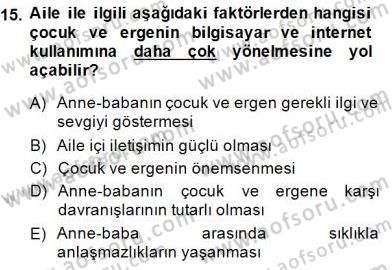 Bilgisayar 2 Dersi 2014 - 2015 Yılı (Final) Dönem Sonu Sınav Soruları 15. Soru