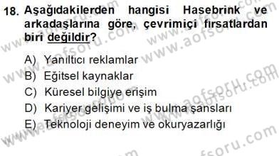 Bilgisayar 2 Dersi 2014 - 2015 Yılı (Final) Dönem Sonu Sınav Soruları 18. Soru
