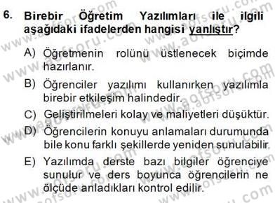 Bilgisayar 2 Dersi 2014 - 2015 Yılı (Final) Dönem Sonu Sınav Soruları 6. Soru