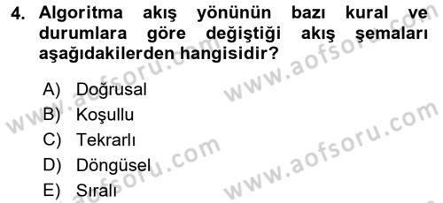 İleri Programlama 1 Dersi 2021 - 2022 Yılı (Vize) Ara Sınav Soruları 4. Soru