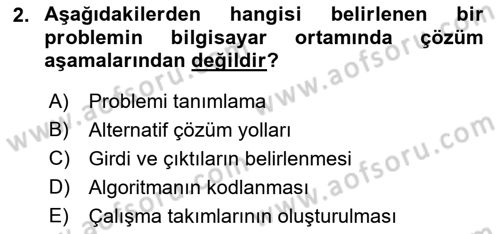 İleri Programlama 1 Dersi 2021 - 2022 Yılı Yaz Okulu Sınav Soruları 2. Soru