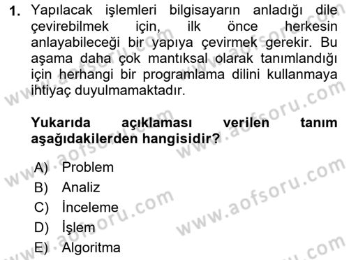 İleri Programlama 1 Dersi 2022 - 2023 Yılı Yaz Okulu Sınav Soruları 1. Soru