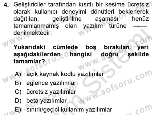 İleri Programlama 1 Dersi 2022 - 2023 Yılı Yaz Okulu Sınav Soruları 4. Soru