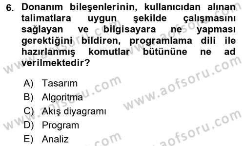 İleri Programlama 1 Dersi 2022 - 2023 Yılı Yaz Okulu Sınav Soruları 6. Soru