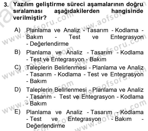 İleri Programlama 1 Dersi 2023 - 2024 Yılı Yaz Okulu Sınav Soruları 3. Soru