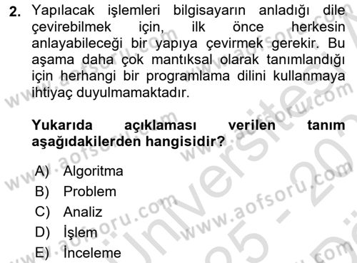 İleri Programlama 1 Dersi 2025 - 2026 Yılı (Vize) Ara Sınav Soruları 2. Soru