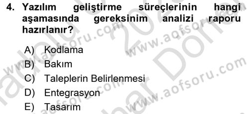 İleri Programlama 1 Dersi 2025 - 2026 Yılı (Final) Dönem Sonu Sınav Soruları 4. Soru