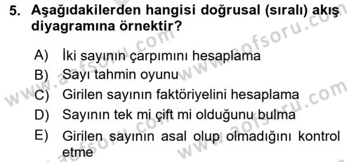İleri Programlama 1 Dersi 2025 - 2026 Yılı (Final) Dönem Sonu Sınav Soruları 5. Soru