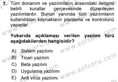 Programlama 1 Dersi 2021 - 2022 Yılı (Vize) Ara Sınavı 7. Soru