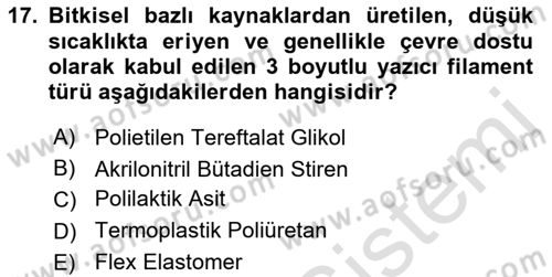 Dijital Dönüşüm Dersi 2023 - 2024 Yılı (Final) Dönem Sonu Sınav Soruları 17. Soru