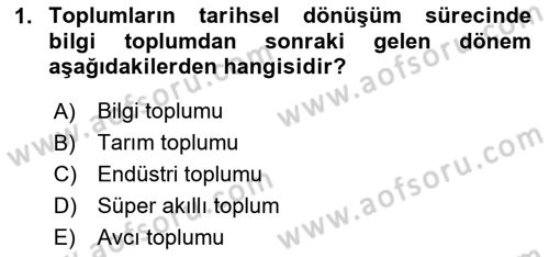 Dijital Dönüşüm Dersi 2024 - 2025 Yılı (Final) Dönem Sonu Sınav Soruları 1. Soru