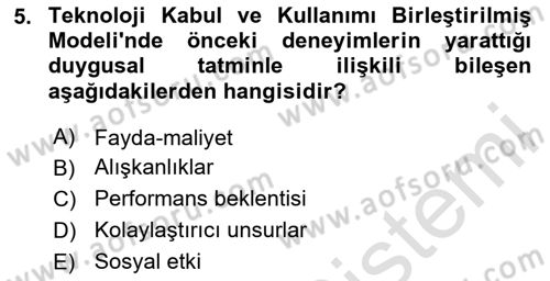 Dijital Dönüşüm Dersi 2024 - 2025 Yılı (Final) Dönem Sonu Sınav Soruları 5. Soru