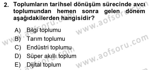 Dijital Dönüşüm Dersi 2024 - 2025 Yılı Yaz Okulu Sınav Soruları 2. Soru