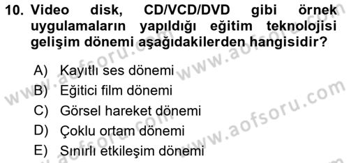 Dijital Dönüşüm Dersi 2025 - 2026 Yılı (Vize) Ara Sınav Soruları 10. Soru