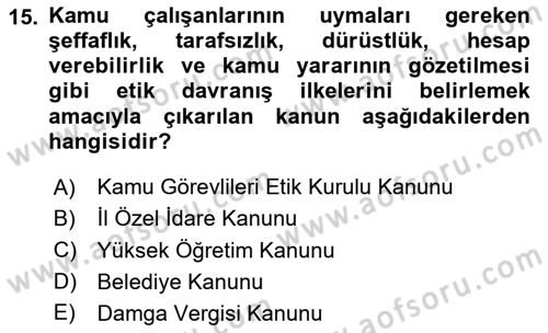 Dijital Dönüşüm Dersi 2025 - 2026 Yılı (Vize) Ara Sınav Soruları 15. Soru
