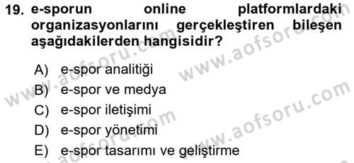 Dijital Dönüşüm Dersi 2025 - 2026 Yılı (Vize) Ara Sınav Soruları 19. Soru