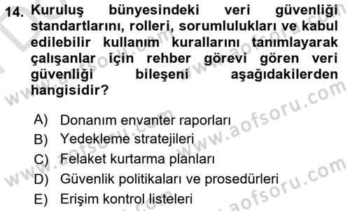 Dijital Toplum Teknolojileri Dersi 2025 - 2026 Yılı (Final) Dönem Sonu Sınav Soruları 14. Soru