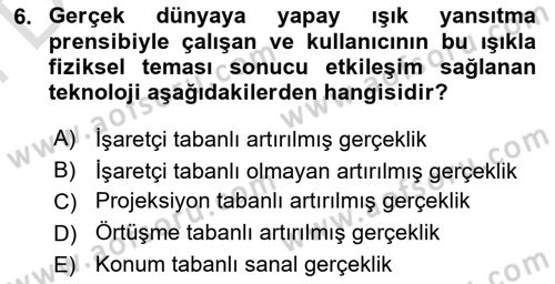 Dijital Toplum Teknolojileri Dersi 2025 - 2026 Yılı (Final) Dönem Sonu Sınav Soruları 6. Soru