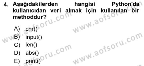 Programlama 2 Dersi 2022 - 2023 Yılı (Vize) Ara Sınav Soruları 4. Soru