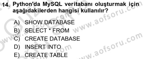Programlama 2 Dersi 2022 - 2023 Yılı (Final) Dönem Sonu Sınav Soruları 14. Soru