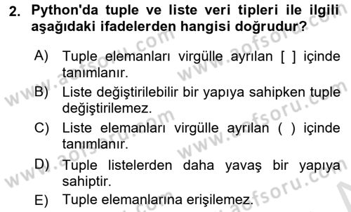 Programlama 2 Dersi 2023 - 2024 Yılı (Vize) Ara Sınavı 2. Soru