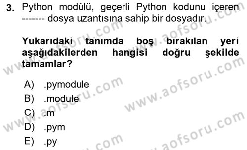 Programlama 2 Dersi 2023 - 2024 Yılı (Final) Dönem Sonu Sınav Soruları 3. Soru