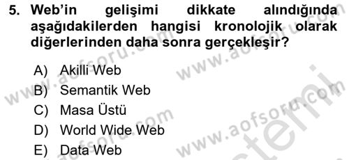Web Sunucu Programlama Dersi 2023 - 2024 Yılı (Vize) Ara Sınav Soruları 5. Soru