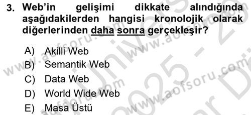 Web Sunucu Programlama Dersi 2025 - 2026 Yılı (Vize) Ara Sınav Soruları 3. Soru
