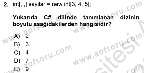 Veri Yapıları Dersi 2022 - 2023 Yılı (Final) Dönem Sonu Sınav Soruları 2. Soru