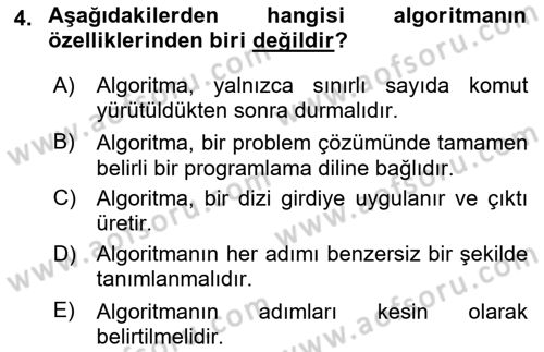 Veri Yapıları Dersi 2024 - 2025 Yılı (Vize) Ara Sınavı 4. Soru