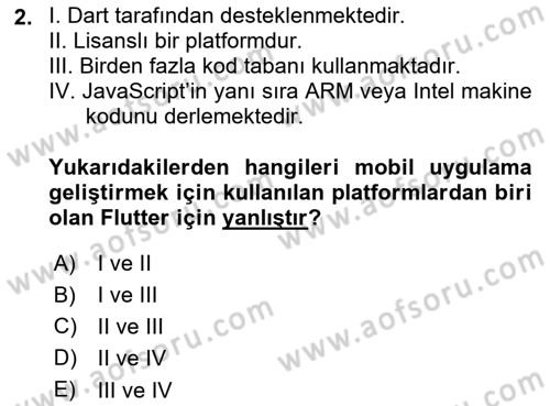 Mobil Uygulama Geliştirme Dersi 2022 - 2023 Yılı (Vize) Ara Sınavı 2. Soru