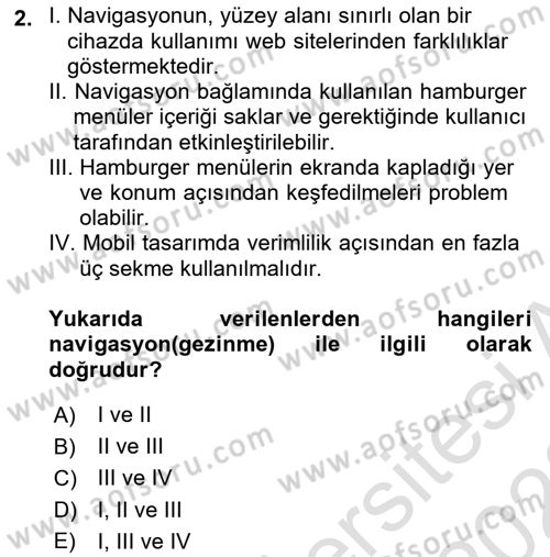 Mobil Uygulama Geliştirme Dersi 2022 - 2023 Yılı (Final) Dönem Sonu Sınav Soruları 2. Soru