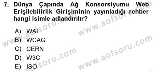 Mobil Uygulama Geliştirme Dersi Ara Sınavı Deneme Sınav Soruları 7. Soru