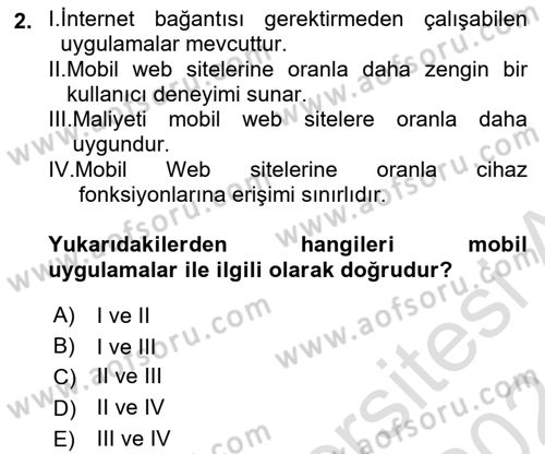 Mobil Uygulama Geliştirme Dersi 2023 - 2024 Yılı (Final) Dönem Sonu Sınavı 2. Soru