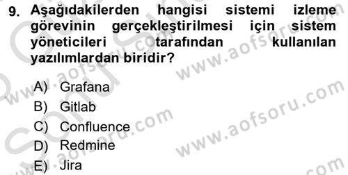 Unix Sistem Yönetimi Dersi 2024 - 2025 Yılı (Final) Dönem Sonu Sınav Soruları 9. Soru