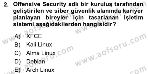 Unix Sistem Yönetimi Dersi 2024 - 2025 Yılı Yaz Okulu Sınav Soruları 2. Soru