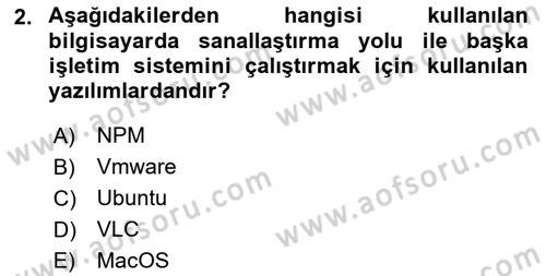 Unix Sistem Yönetimi Dersi 2025 - 2026 Yılı (Final) Dönem Sonu Sınav Soruları 2. Soru