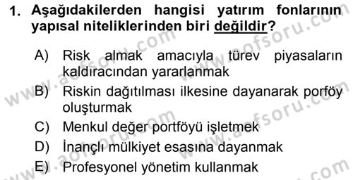Bankacılık Hizmet Ürünleri Dersi 2017 - 2018 Yılı 3 Ders Sınav Soruları 1. Soru