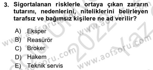 Bankacılık Hizmet Ürünleri Dersi 2022 - 2023 Yılı Yaz Okulu Sınav Soruları 3. Soru
