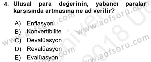 Bankaların Yönetimi Ve Denetimi Dersi 2017 - 2018 Yılı 3 Ders Sınav Soruları 4. Soru