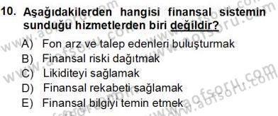 Bankalarda Kredi Yönetimi Dersi 2013 - 2014 Yılı Tek Ders Sınav Soruları 10. Soru