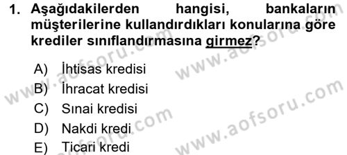 Banka Ve Sigorta Muhasebesi Dersi 2016 - 2017 Yılı (Vize) Ara Sınav Soruları 1. Soru
