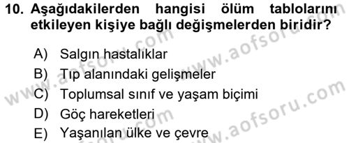 Hayat Sigortaları Ve Bireysel Emeklilik Sistemi Dersi 2017 - 2018 Yılı 3 Ders Sınav Soruları 10. Soru