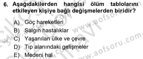 Hayat Sigortaları Ve Bireysel Emeklilik Sistemi Dersi 2021 - 2022 Yılı (Final) Dönem Sonu Sınav Soruları 6. Soru