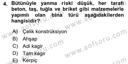 Hayat Dışı Sigortalar Dersi 2015 - 2016 Yılı (Vize) Ara Sınav Soruları 4. Soru