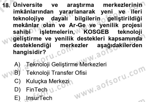 Hayat Dışı Sigortalar Dersi 2022 - 2023 Yılı Yaz Okulu Sınav Soruları 18. Soru