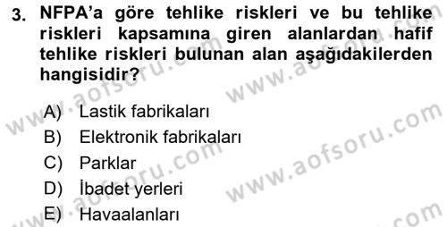 Hayat Dışı Sigortalar Dersi 2023 - 2024 Yılı Yaz Okulu Sınav Soruları 3. Soru