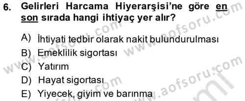 Portföy Yönetimi Dersi 2014 - 2015 Yılı Tek Ders Sınav Soruları 6. Soru