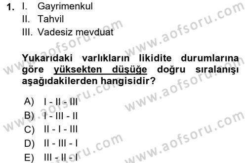 Portföy Yönetimi Dersi 2015 - 2016 Yılı Tek Ders Sınav Soruları 1. Soru