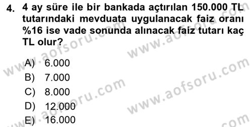 Portföy Yönetimi Dersi 2022 - 2023 Yılı Yaz Okulu Sınav Soruları 4. Soru